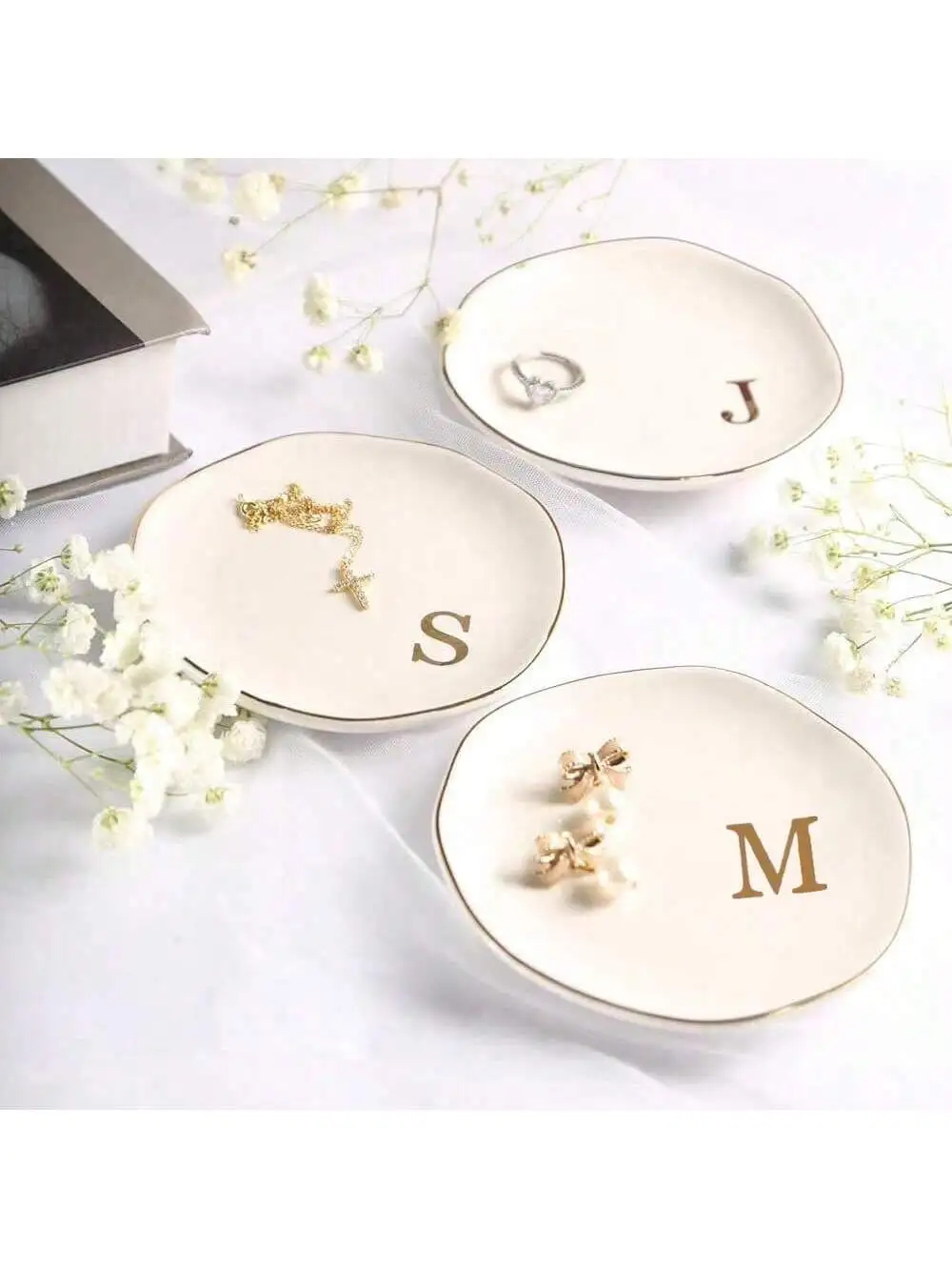 Event Z - Initials Ring Dish Jewery Tray with