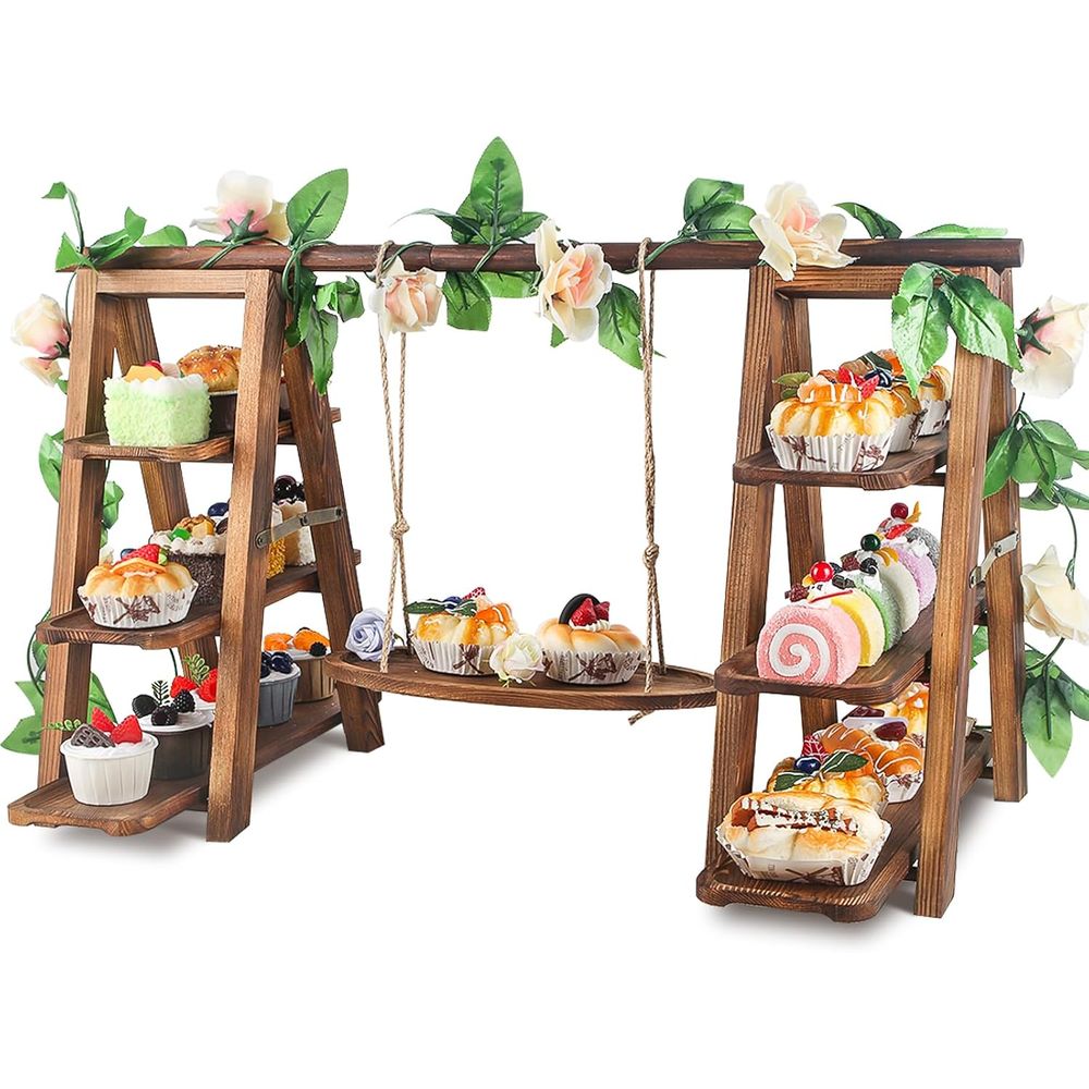 Cupcake Stand Tier - 3 Tier Cupcake Stand with Swing,