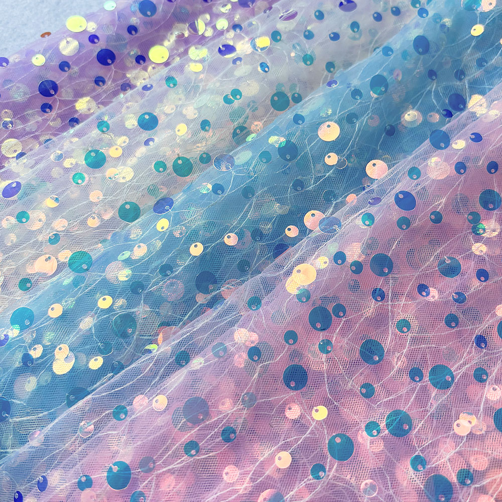 Glitter Tablecloth - 59 in Width Sparkle Sequin Tulle