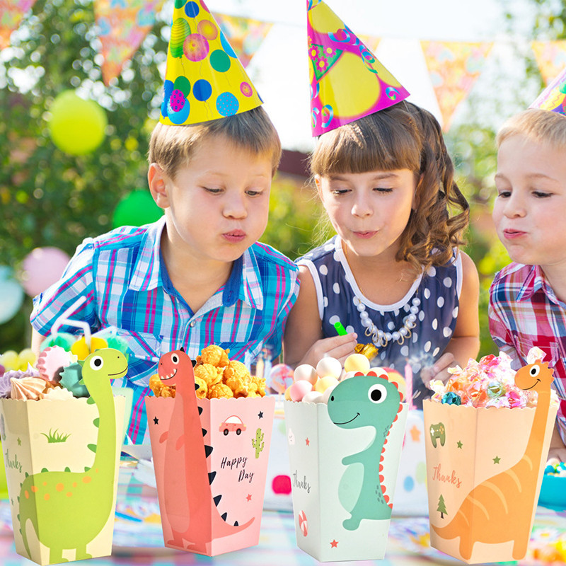 4Pcs Cartoon Dinosaur Boxes Di - đánh giá và giá Event Party Box