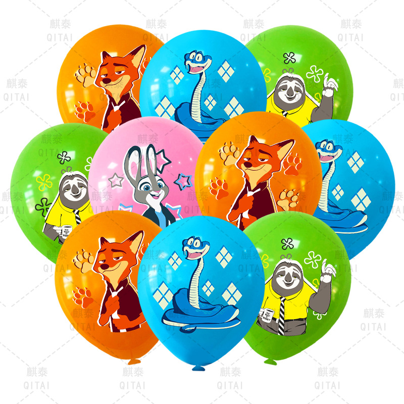 New Zootopia Balloons Wild Ani - đánh giá và giá Event Supplies