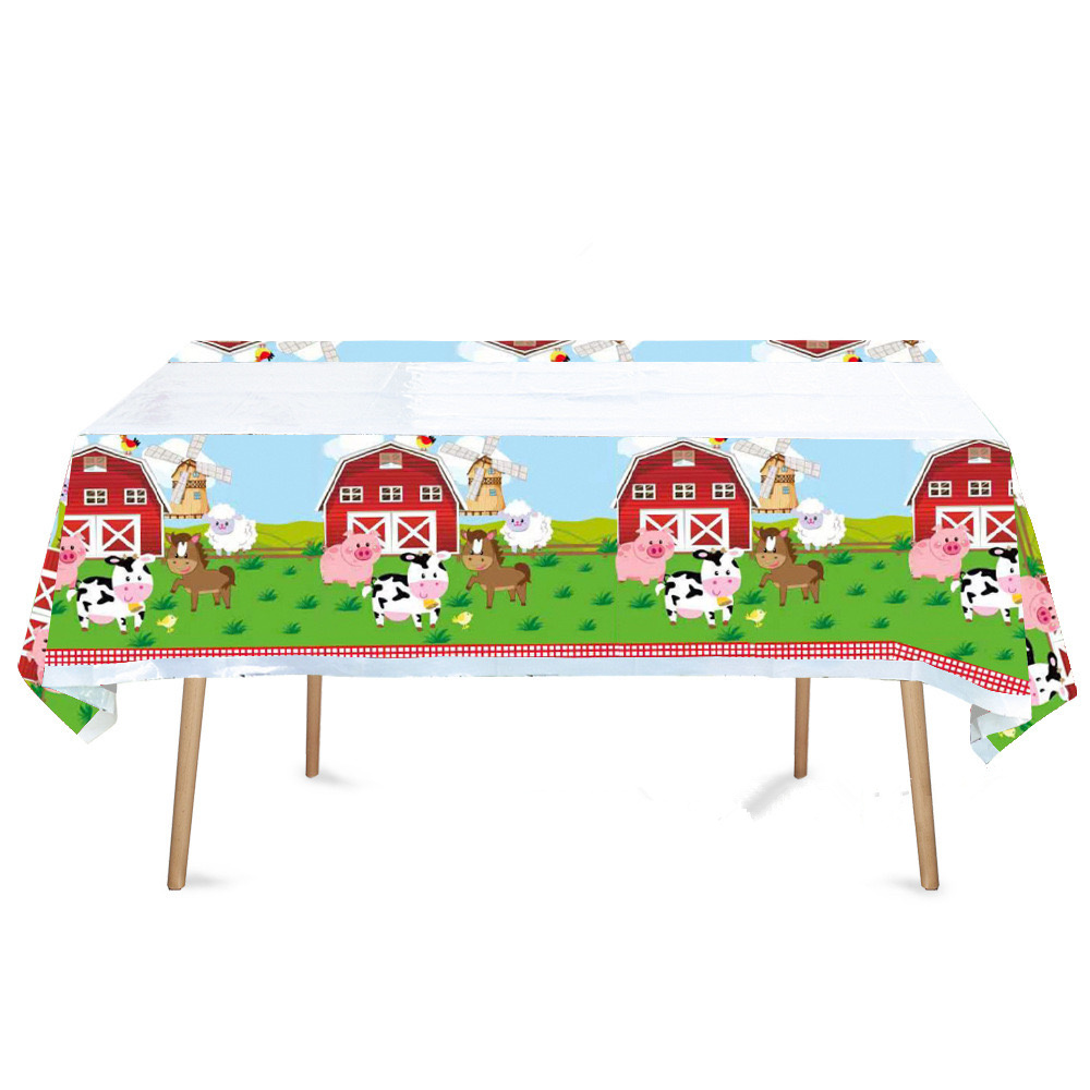 Farm Animals Party Tablecloth  - đánh giá và giá Table Cloth Disposable