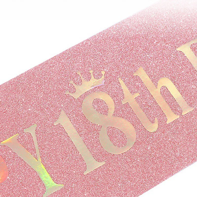 Happy 10th 13th 16th 21st 30th - đánh giá và giá Birthday Sash Glitter