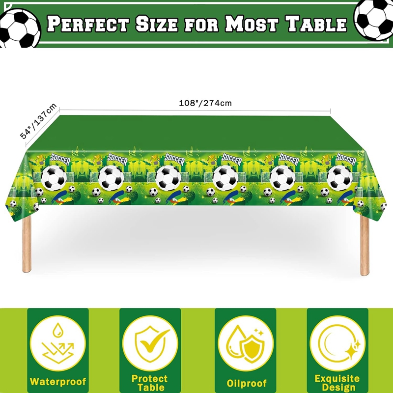 Soccer Party Disposable Tablew - đánh giá và giá Table Cloth Disposable