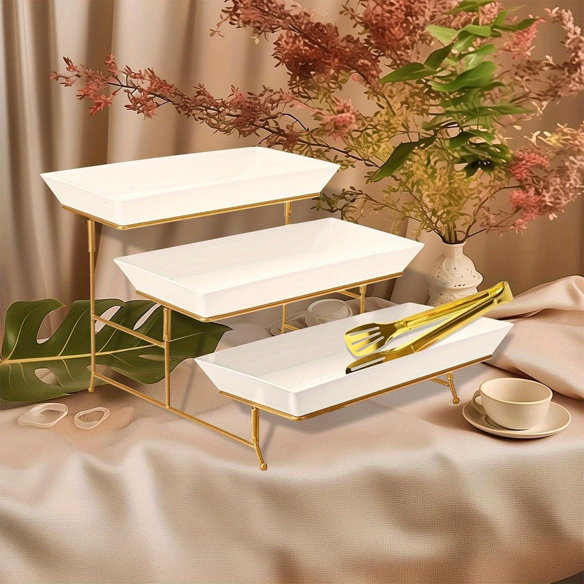 White Tiered Serving Stand + T - đánh giá và giá Cupcake Stand Tier