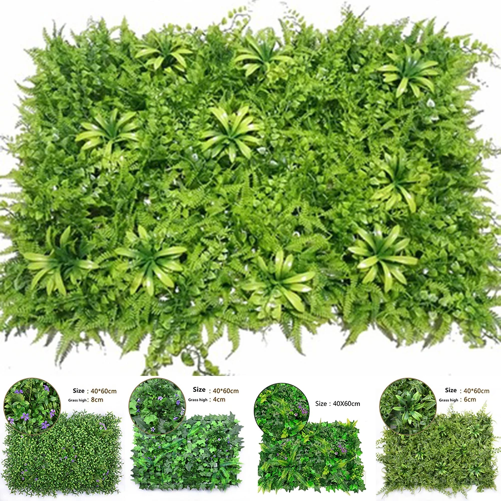 40*60cm Artificial Lawn Plant  - đánh giá và giá Flower Wall Panel