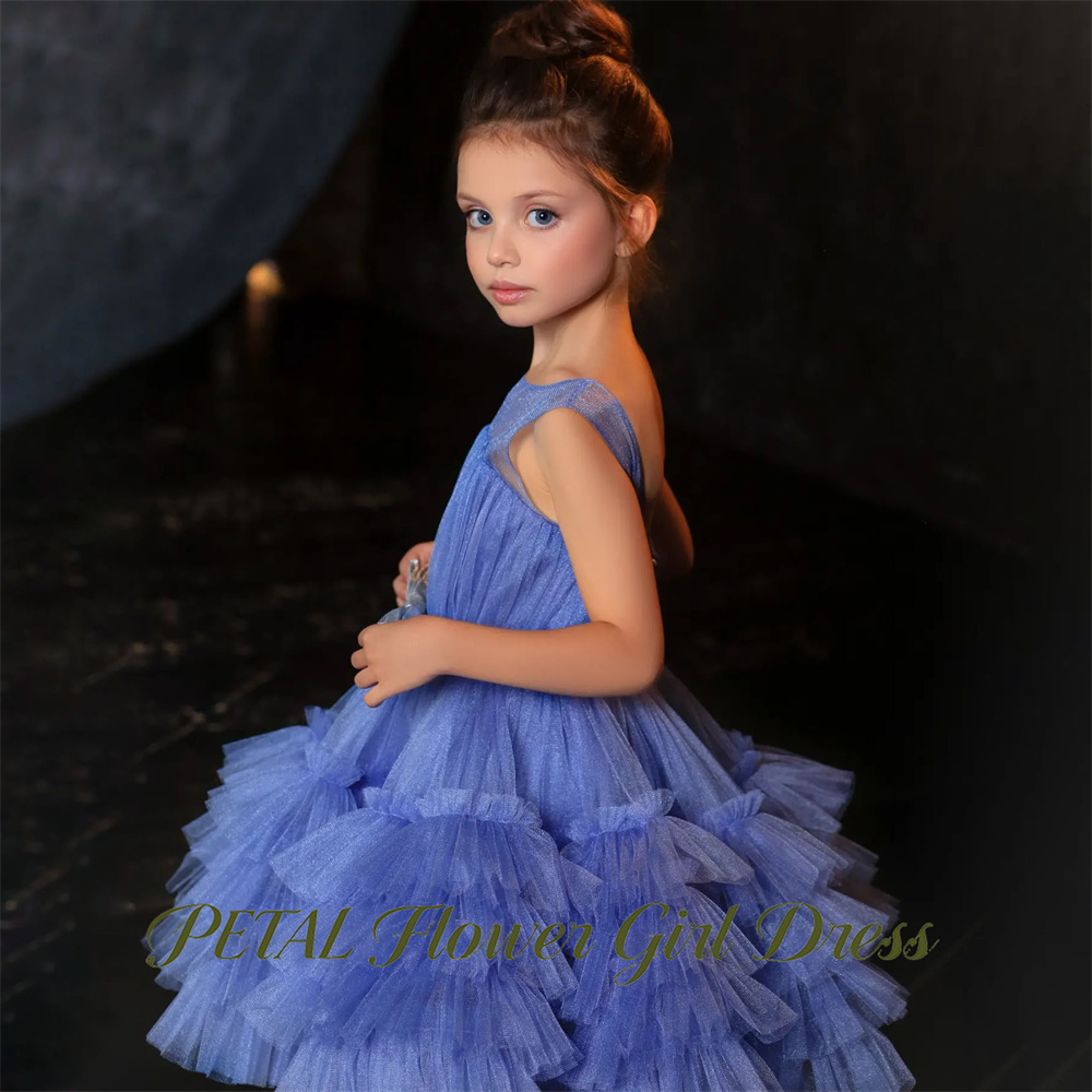 Petal Blue Sleeveless Children - đánh giá và giá Birthday Sash Glitter