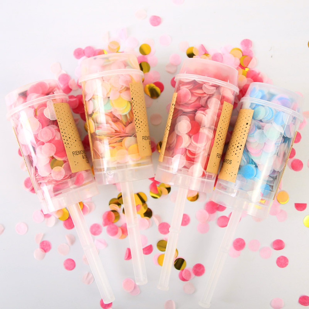 1Pcs Round Push Up Confetti Po - đánh giá và giá Confetti Cannon Tube