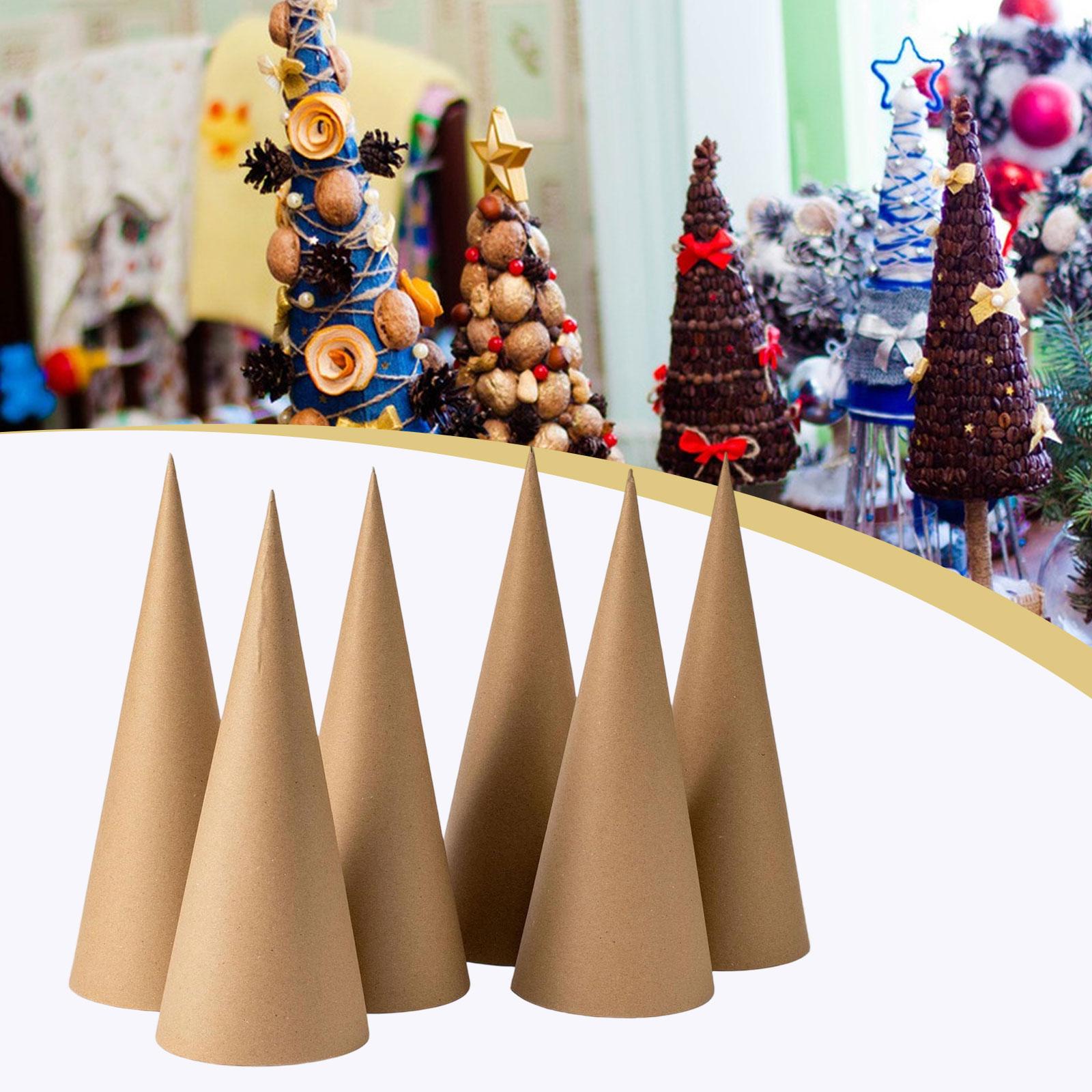 6Pcs Kraft Paper Mache Cones,C - đánh giá và giá Party Hat Cone