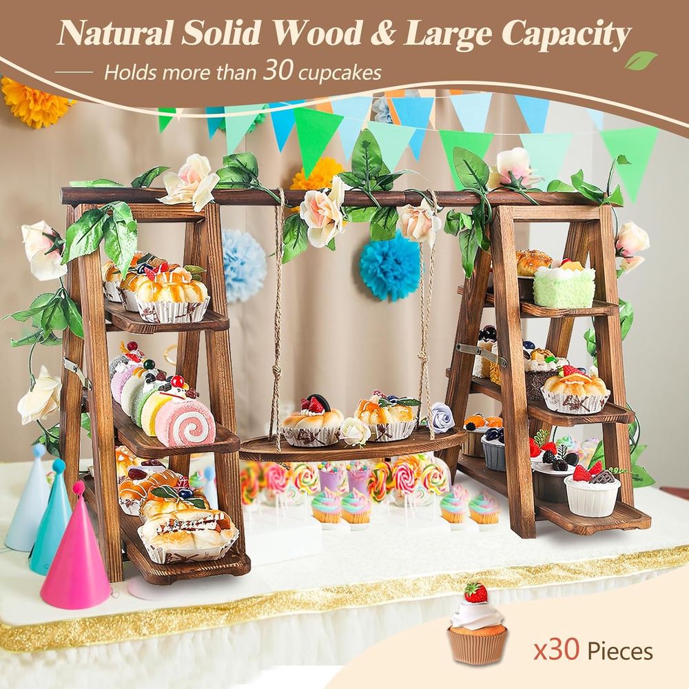 3 Tier Cupcake Stand with Swin - đánh giá và giá Cupcake Stand Tier