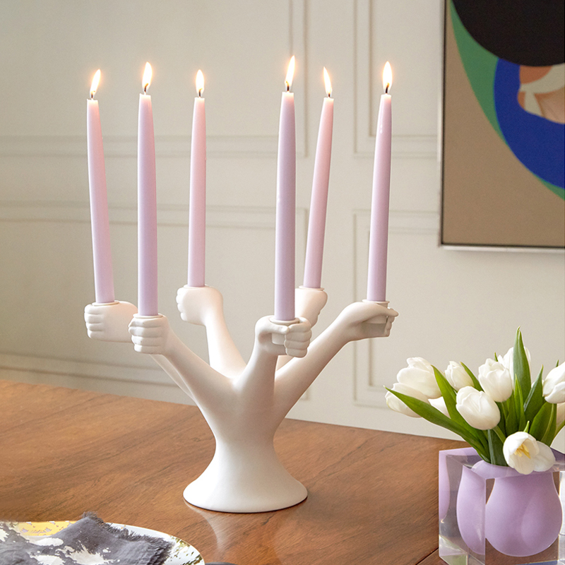 Bắc Âu Trắng Đế Nến Trang Trí  - đánh giá và giá Centerpiece Stick