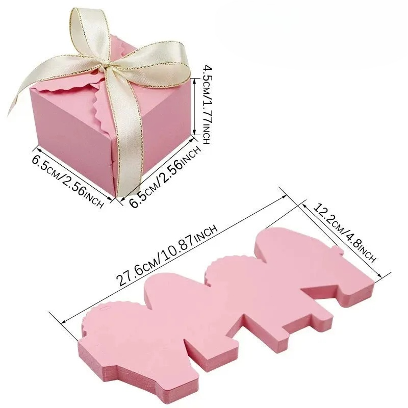 10/20PCS Kraft Paper Gift Box  - đánh giá và giá Event Party Box
