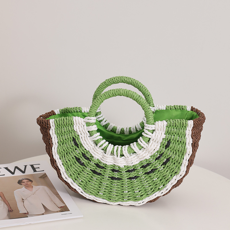Cute Watermelon Straw Bag Cand - đánh giá và giá Paper Straw Color