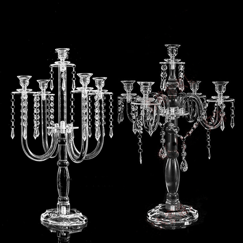 Clear Candle Holders 5 Arms Ac - đánh giá và giá Centerpiece Stick