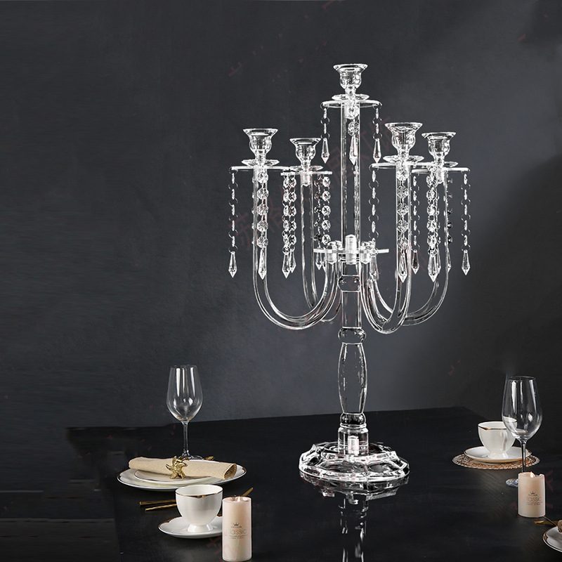 Clear Candle Holders 5 Arms Ac - đánh giá và giá Centerpiece Stick