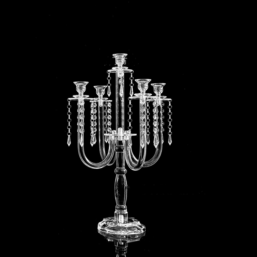 Clear Candle Holders 5 Arms Ac - đánh giá và giá Centerpiece Stick