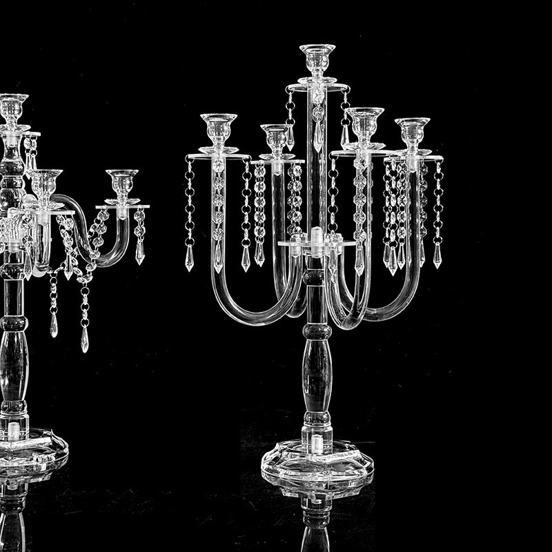 Clear Candle Holders 5 Arms Ac - đánh giá và giá Centerpiece Stick