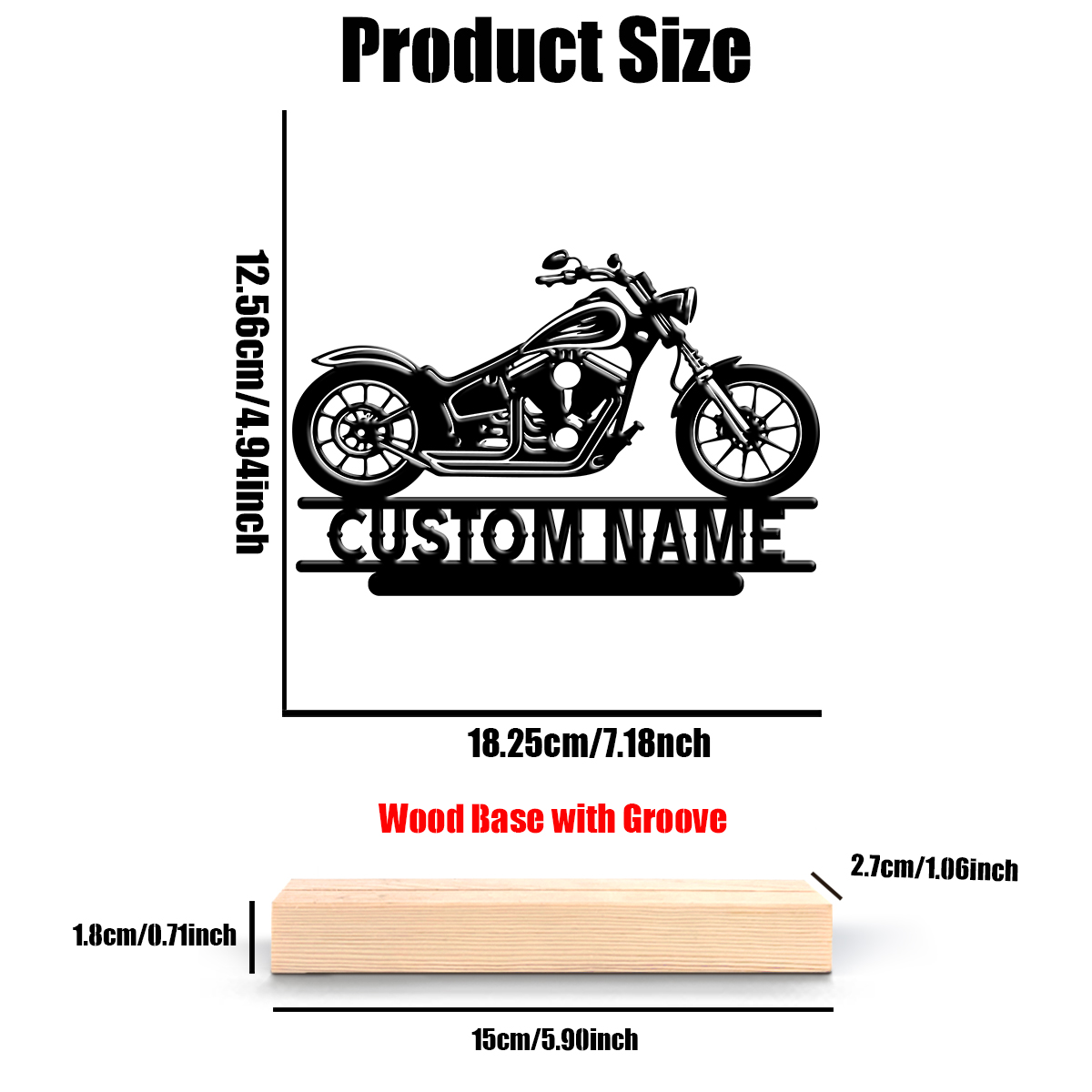 1Pc Csutom Name Road Motorbike - đánh giá và giá Eve Party