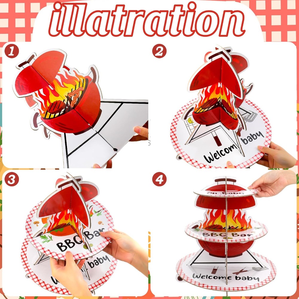 3-Tier Paper Cake Stand for BB - đánh giá và giá Cupcake Stand Tier